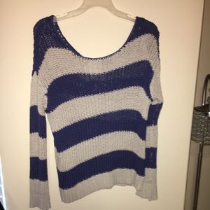 Oversized off the shoulder sweater